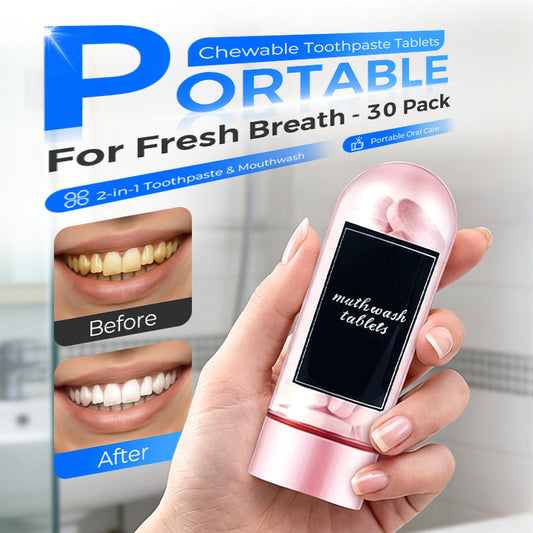 🦷 Comprimidos de Higiene Bucal Portáteis – Sorriso Fresco em Qualquer Lugar