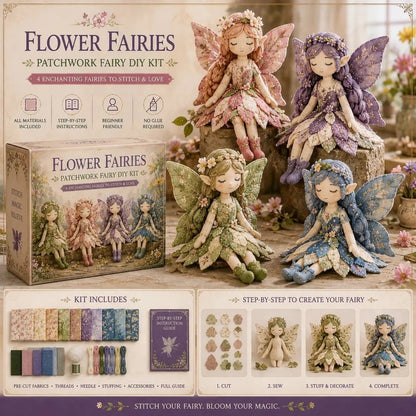 🧵✨ Kit Criativo de Patchwork e Colagem – Arte com Tecidos, Cores e Fantasia