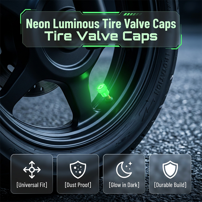 🚗✨ Tampas de Válvula de Pneus Luminosas – Dê um toque moderno ao seu veículo e proteja seus pneus dia e noite