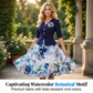 🌸✨ Vestido Floral Elegante com Broche – Sofisticação e Charme para Ocasiões Especiais
