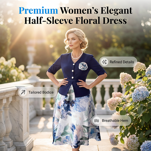 🌸✨ Vestido Floral Elegante com Broche – Sofisticação e Charme para Ocasiões Especiais