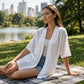 🌿✨ Cardigã Leve de Verão Feminino – Elegância e Frescor para Todos os Looks