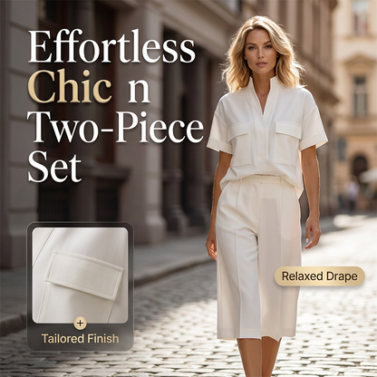 👗 Conjunto Feminino Elegante 2 Peças – Caimento Fluido e Sofisticado