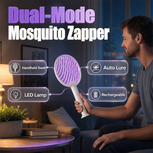 🦟 Mata-Moscas Elétrico LED Recarregável – Elimine Mosquitos e Insetos Sem Produtos Químicos