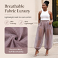 ✨ Calça Lanterna Feminina com Painel de Tela – Estilo Moderno, Confortável e Respirável Para o Dia a Dia