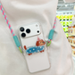 🐻📱 Cordão Transversal Para Celular com Pingente Fofo – Mãos Livres, Estilo e Praticidade Todos os Dias