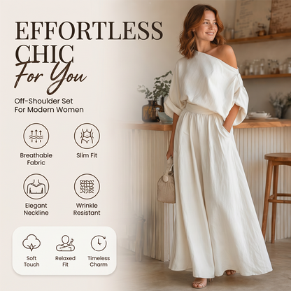 ✨ Conjunto Feminino Ombro a Ombro + Calça Pantacourt – Elegante, Leve e Confortável para o Verão