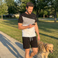 🏃‍♂️ Conjunto Masculino Esportivo 2 Peças – Camiseta + Shorts com Bolsos Laterais