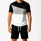 🏃‍♂️ Conjunto Masculino Esportivo 2 Peças – Camiseta + Shorts com Bolsos Laterais