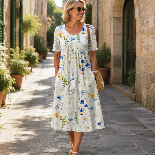 🌸 Vestido Floral Feminino de Verão – Leve, Confortável e Elegante Para Todos os Momentos