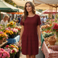 🌸 Vestido Feminino Texturizado com Bolsos – Elegância, Conforto e Caimento Perfeito Para o Dia a Dia