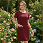 🌸 Vestido Feminino Texturizado com Bolsos – Elegância, Conforto e Caimento Perfeito Para o Dia a Dia