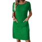 🌸 Vestido Feminino Texturizado com Bolsos – Elegância, Conforto e Caimento Perfeito Para o Dia a Dia