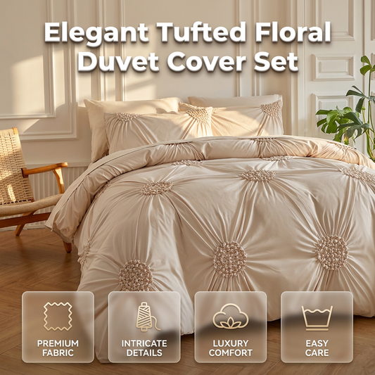 🛏️✨ Capa de Edredom Plissada Elegante – Transforme seu quarto em um ambiente aconchegante e sofisticado