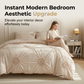 🛏️✨ Capa de Edredom Plissada Elegante – Transforme seu quarto em um ambiente aconchegante e sofisticado