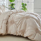 🛏️✨ Capa de Edredom Plissada Elegante – Transforme seu quarto em um ambiente aconchegante e sofisticado