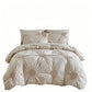 🛏️✨ Capa de Edredom Plissada Elegante – Transforme seu quarto em um ambiente aconchegante e sofisticado