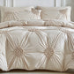 🛏️✨ Capa de Edredom Plissada Elegante – Transforme seu quarto em um ambiente aconchegante e sofisticado