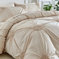 🛏️✨ Capa de Edredom Plissada Elegante – Transforme seu quarto em um ambiente aconchegante e sofisticado