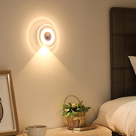 🌙 Relógio LED Inteligente com Sensor de Movimento – Luz Noturna Suave e Prática Para Qualquer Ambiente