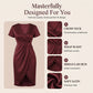 💖👗 Vestido Feminino Curto Assimétrico com Decote V – Elegante, Leve e Perfeito para Qualquer Ocasião