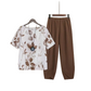 🌿 Conjunto Feminino 2 Peças Estampado Botânico – Confortável, Elegante e Perfeito Para o Dia a Dia