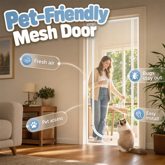 🐶 Porta de Tela para Animais de Estimação – Proteção Contra Insetos e Entrada Livre Para Pets