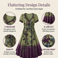 🌸👗 Vestido Maxi Floral Vintage Feminino com Decote V – Elegante, Romântico e Perfeito para o Verão