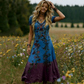🌸👗 Vestido Maxi Floral Vintage Feminino com Decote V – Elegante, Romântico e Perfeito para o Verão