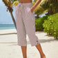 🌿👖 Calça Feminina Capri de Algodão e Linho – Leve, Fresca e Elegante para o Verão