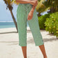 🌿👖 Calça Feminina Capri de Algodão e Linho – Leve, Fresca e Elegante para o Verão