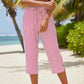 🌿👖 Calça Feminina Capri de Algodão e Linho – Leve, Fresca e Elegante para o Verão