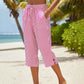 🌿👖 Calça Feminina Capri de Algodão e Linho – Leve, Fresca e Elegante para o Verão