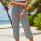 🌿👖 Calça Feminina Capri de Algodão e Linho – Leve, Fresca e Elegante para o Verão