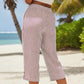🌿👖 Calça Feminina Capri de Algodão e Linho – Leve, Fresca e Elegante para o Verão