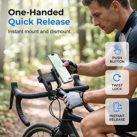 🚴📱 Suporte de Celular para Bicicleta SecureLock – Navegação segura, firme e prática durante seus passeios