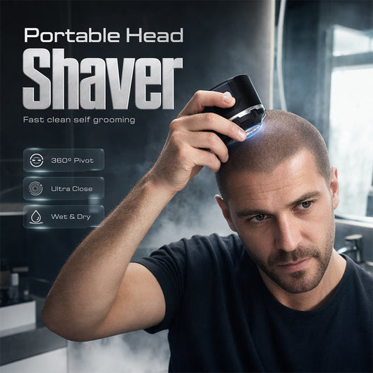 💈⚡ Barbeador Elétrico Para Cabeça – Corte Rápido, Preciso e Confortável em Casa