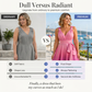 👗✨ Vestido Feminino Elegante com Decote em V e Efeito Degradê – Confortável, Sofisticado e com Bolsos Práticos