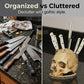 💀🔪 Suporte Para Facas em Formato de Crânio – Decoração Criativa e Organização Estilosa Para Sua Cozinha