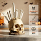 💀🔪 Suporte Para Facas em Formato de Crânio – Decoração Criativa e Organização Estilosa Para Sua Cozinha