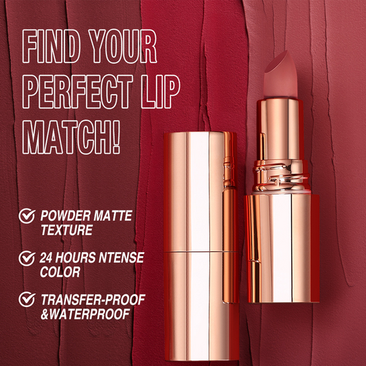 💄🔥 Batom Matte 24 Horas à Prova de Borrões – Cor Intensa, Conforto e Beleza o Dia Todo