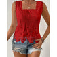 🌸👚 Blusa Feminina de Renda Crochê Sem Mangas – Elegância, Frescor e Estilo Sofisticado Para o Verão