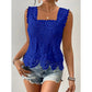 🌸👚 Blusa Feminina de Renda Crochê Sem Mangas – Elegância, Frescor e Estilo Sofisticado Para o Verão