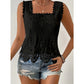 🌸👚 Blusa Feminina de Renda Crochê Sem Mangas – Elegância, Frescor e Estilo Sofisticado Para o Verão