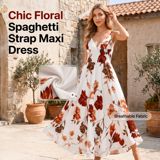 🌸✨ Vestido Maxi Floral Feminino – Elegância, Leveza e Charme Para os Dias de Verão