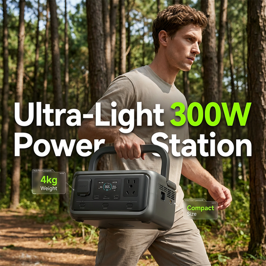 ⚡🔋 Estação de Energia Portátil 300W – Energia de Emergência Onde Você Estiver