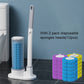 🚽✨ Escova Sanitária Descartável com Suporte – Limpeza Fácil, Higiênica e Sem Mau Cheiro