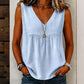 🌸✨ Blusa Feminina Sem Mangas com Decote em V – Leve, Elegante e Perfeita Para o Verão