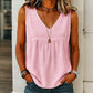 🌸✨ Blusa Feminina Sem Mangas com Decote em V – Leve, Elegante e Perfeita Para o Verão