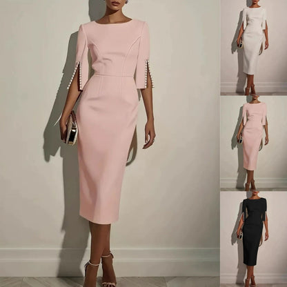 👗✨ Vestido Lápis Feminino Elegante – Modelagem Sofisticada, Confortável e Perfeita Para Qualquer Ocasião